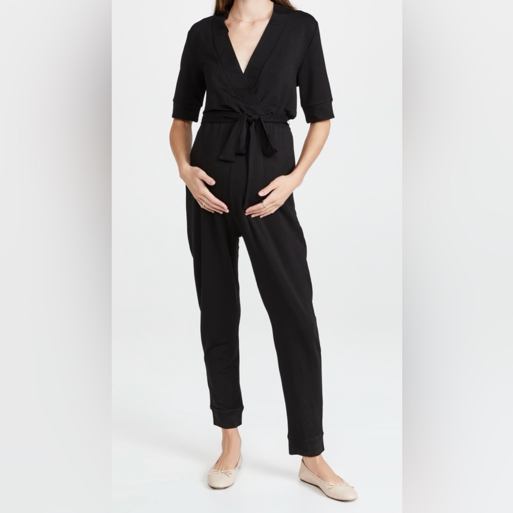 Hatch Black Maternity Jumpsuit